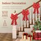 Best Choice Products Set of 3 Pre-Lit Christmas Bows, Indoor/Outdoor LED Holiday Décor w/ 8 Light Functions